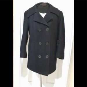 Vintage Navy Blue Pea Coat.